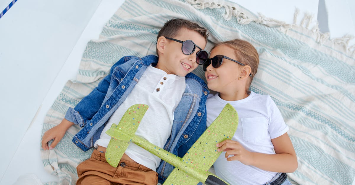 Buying plane tickets "from the other end" [duplicate] - Happy little boy and girl on blanket