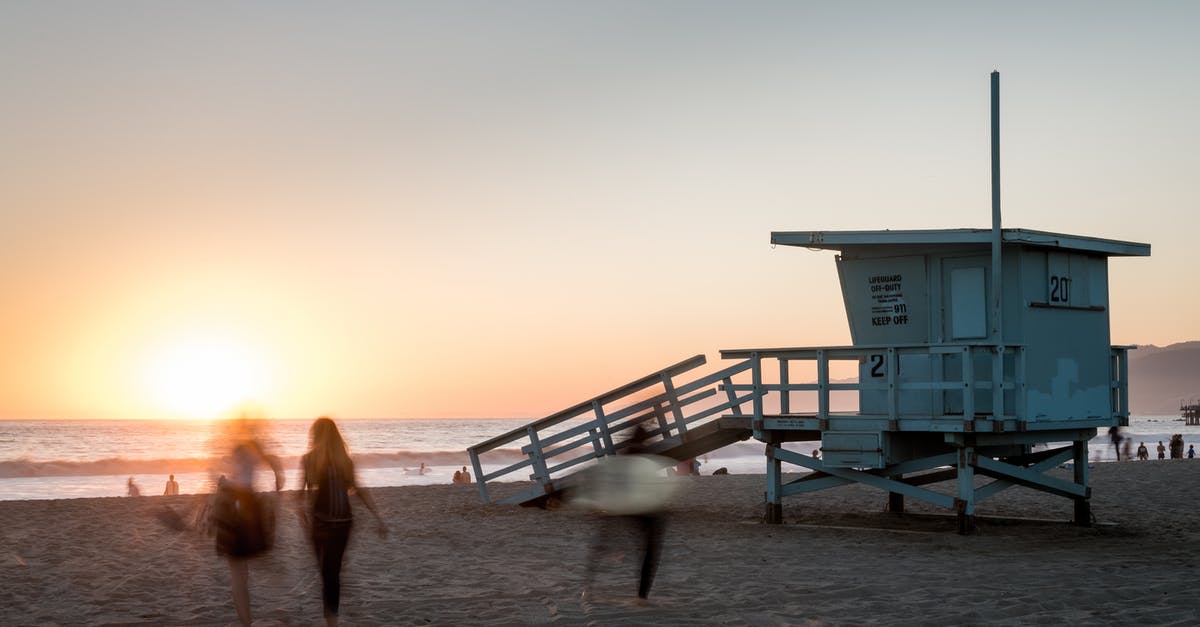 California Travel for five people [closed] - White Wooden Lifeguard Shed