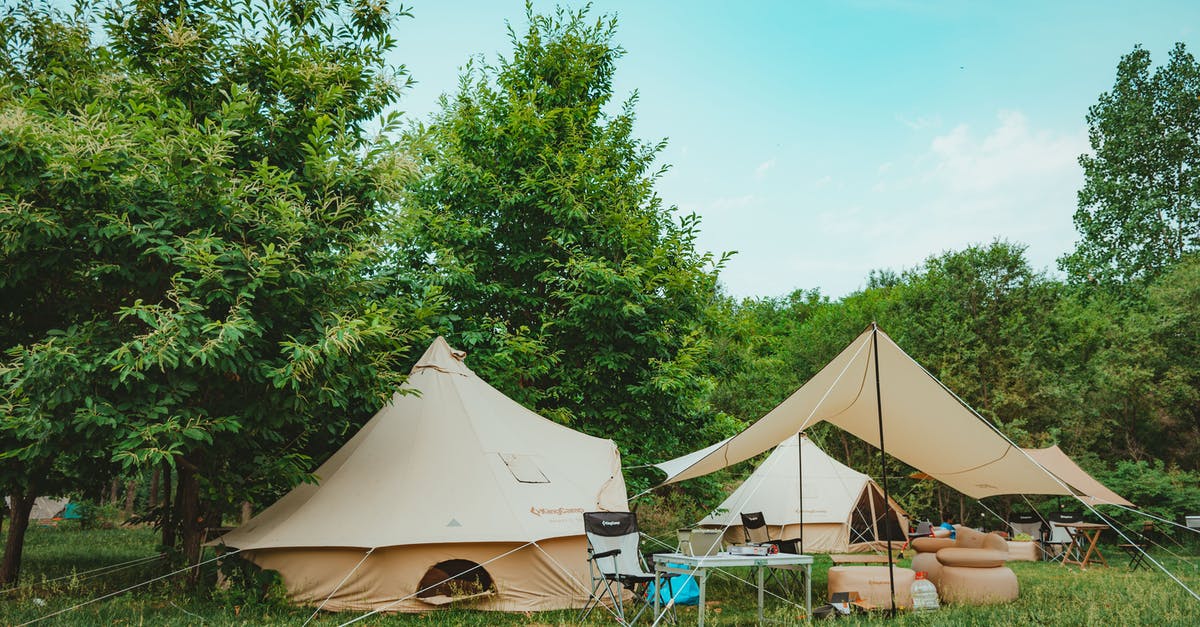 Camping in Hakone (I bring my tent) - White Tent on Green Grass Field Under Blue Sky