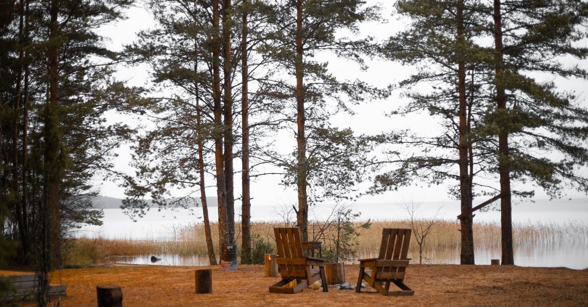 Camping in WA/OR during the off-season - Brown Wooden Armchair on Brown Sand Near Body of Water