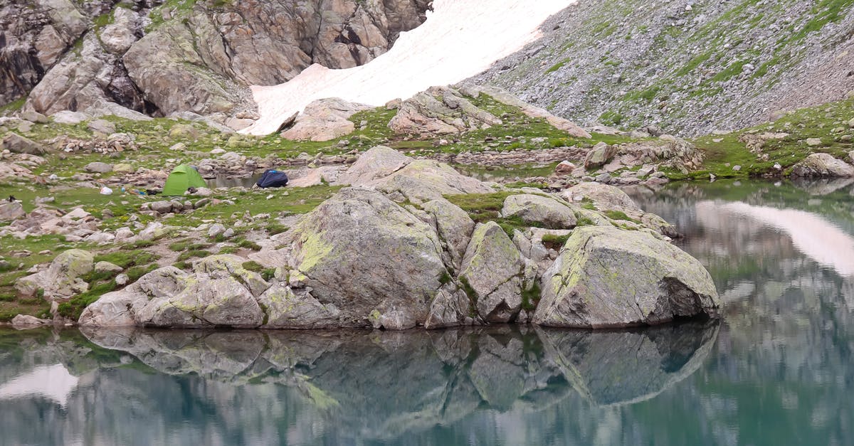 Campsite in Zugspitze area - Camping Tents on Lakeside