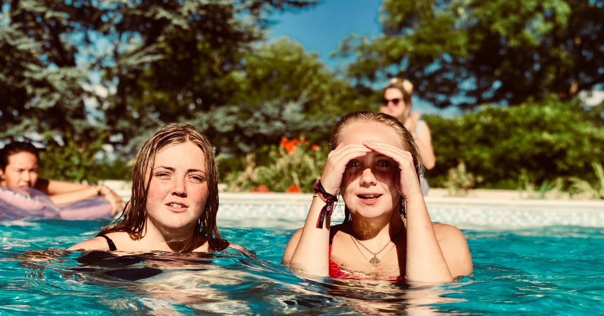 Can a family pool their duty free allowances entering Australia? - Two Women in Swimming Pool Near Trees