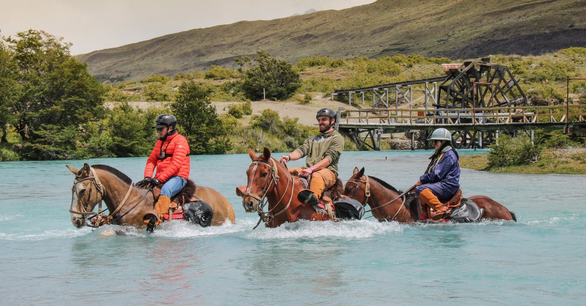 Can a group of people become a travel agent, with the purpose to get access to direct acess to professional travel resources? - People on horses crossing river