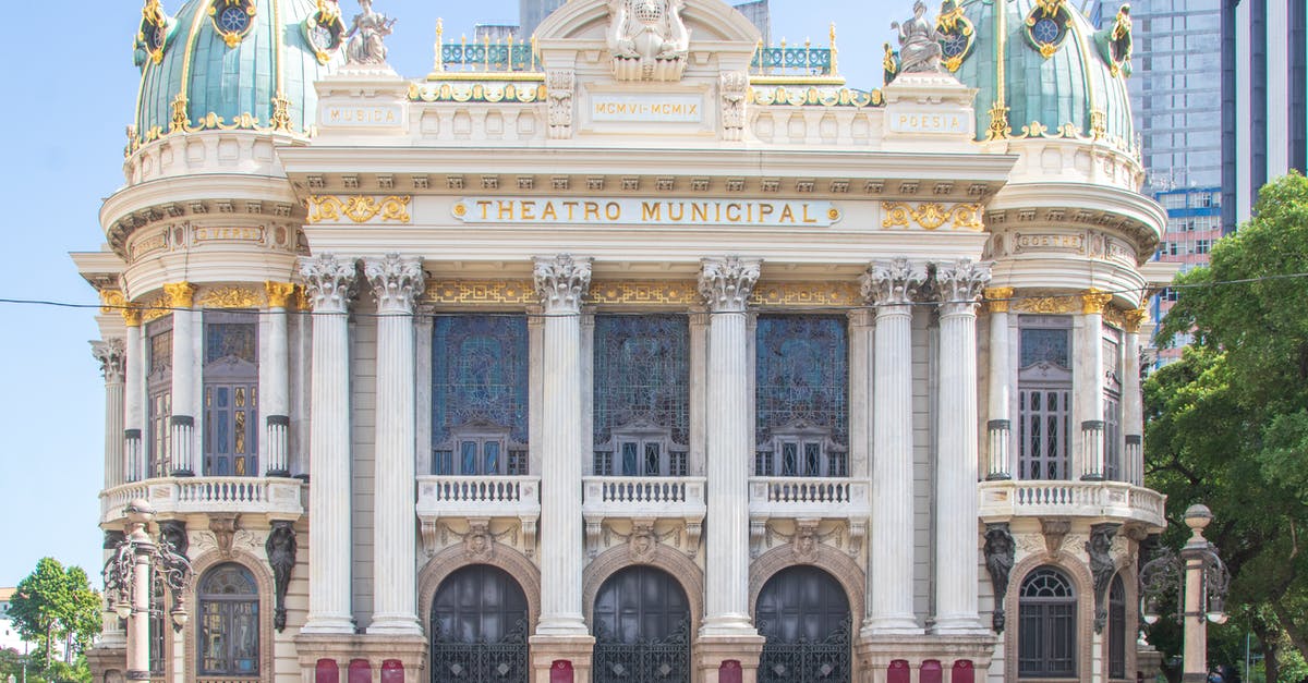 Can a Nigerian National with a valid Schengen Visa visit Turkey? - Art Nouveau styled exterior of Municipal Theater with columns and domes in Rio de Janeiro