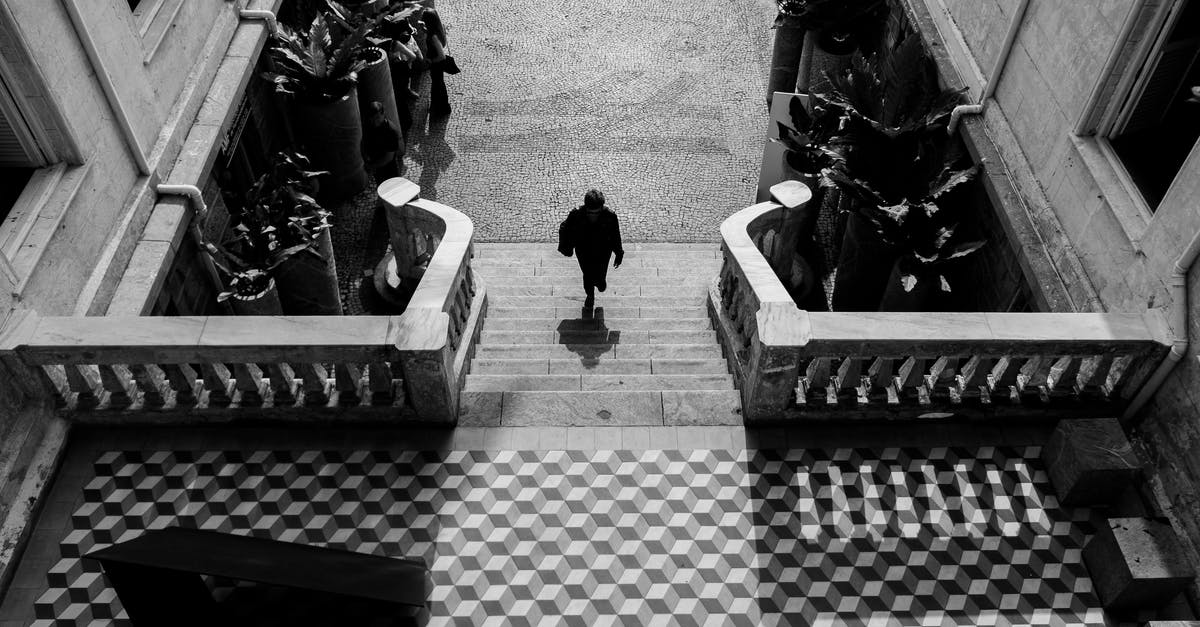 Can a non residential Indian go to Nepal without a visa? - Unrecognizable person walking upstairs on grand mansion entrance