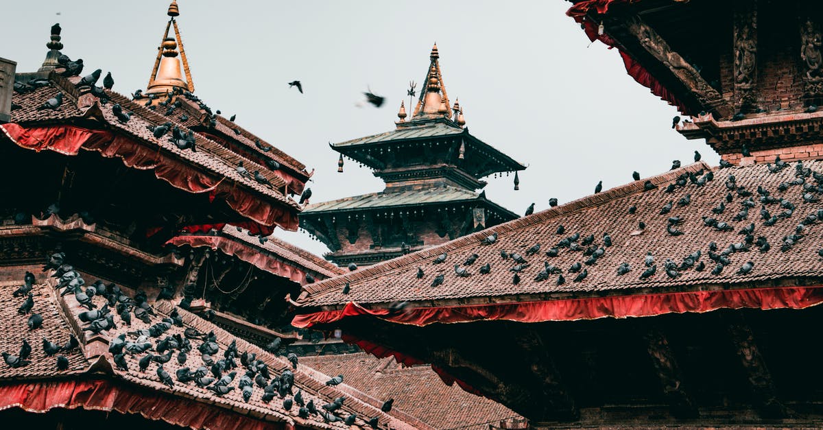 Can anybody travel to Nepal with Indian visa? - Red and Brown Temple Roofs