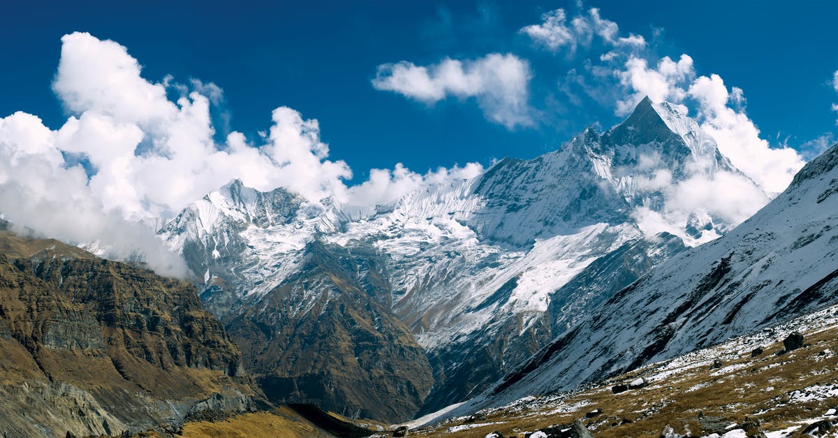 Can anybody travel to Nepal with Indian visa? - Photo of Mountains Under Clouds