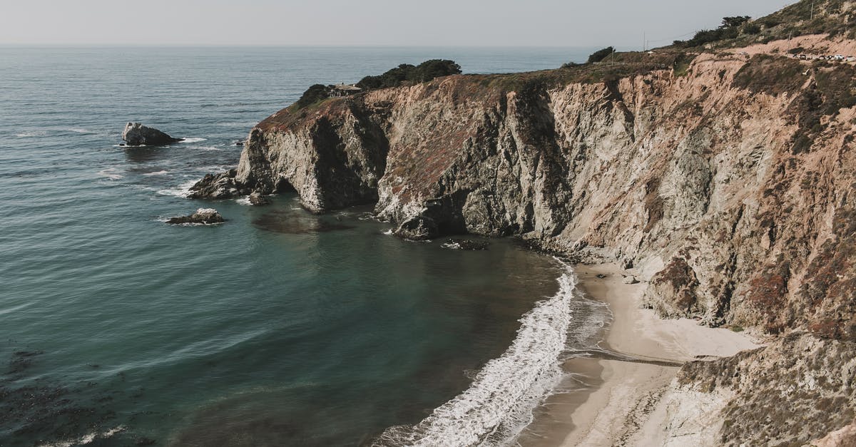 Can anyone identity this beach/overlook? (Pacific Coast Highway) - Photo of Cliff Coast Near Seashore