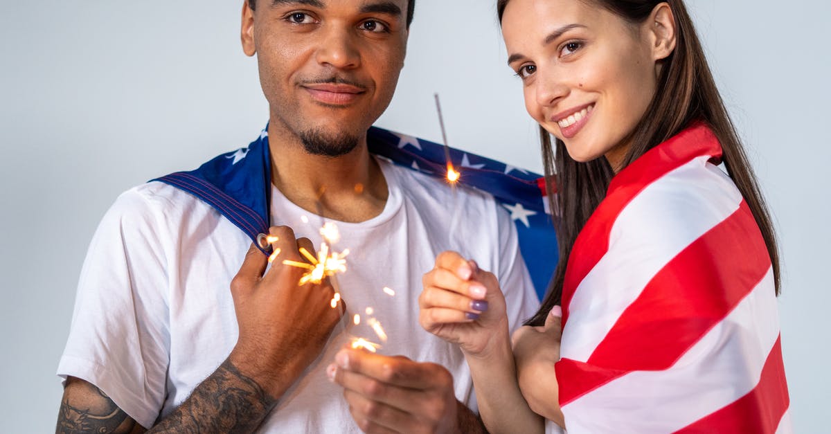 Can I apply for US driver's licence when visiting for a couple of months with J-1 visa? - Couple Celebrating the 4th of July