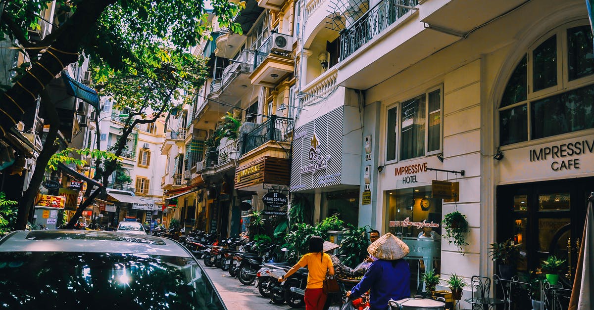 Can I attend a conference on a tourist visa in Vietnam? - People Walking in Front of Buildings