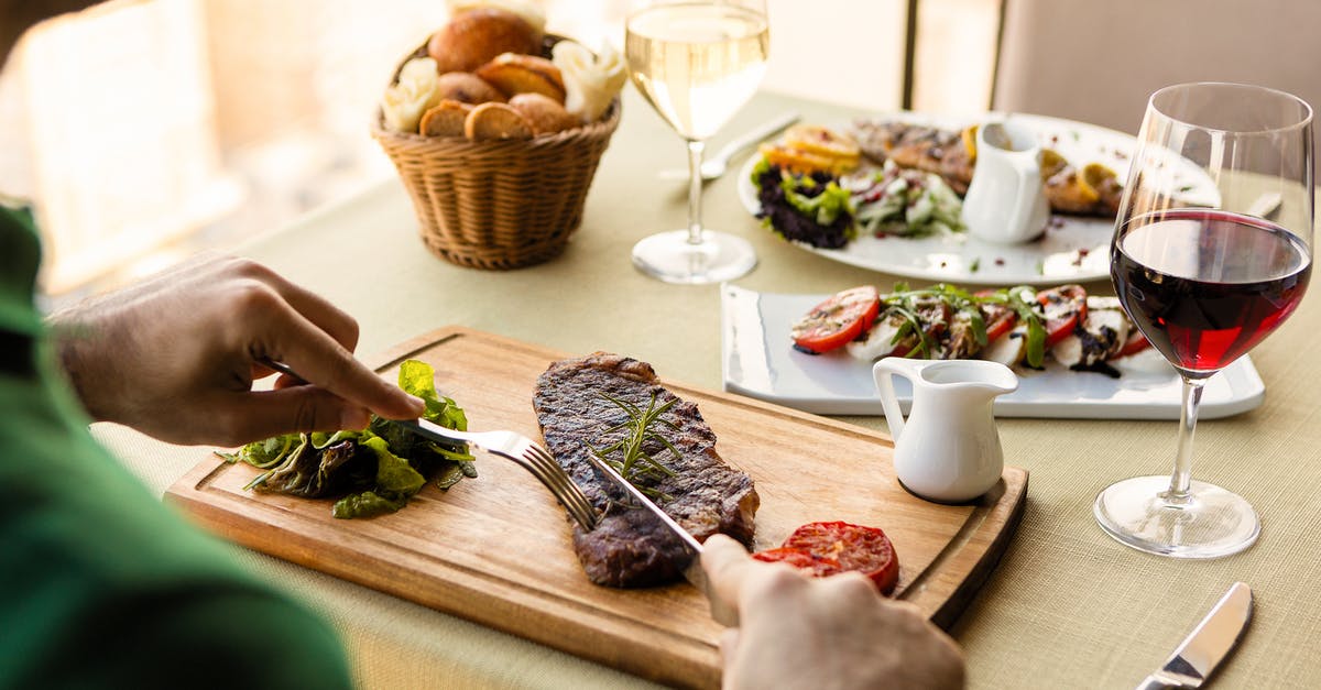 Can I bring cooked meat into The Netherlands? - Brown Wooden Chopping Board With Green Vegetable and Meat Dish