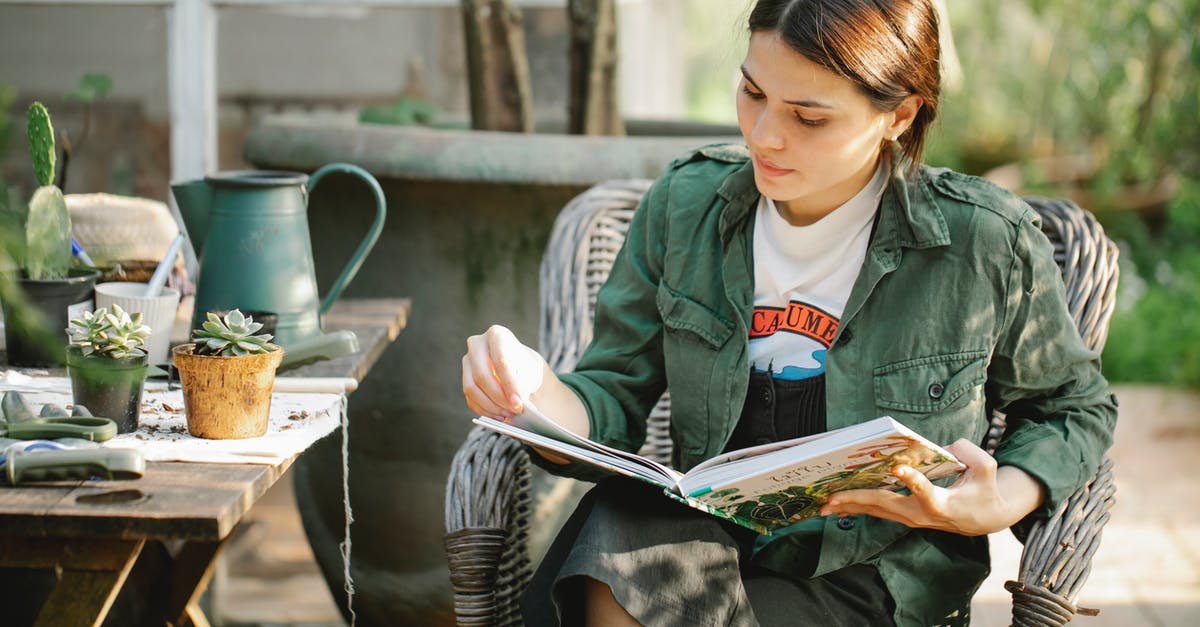 Can I learn ski jumping in Japan? - Gardener reading book in armchair near plants in pots