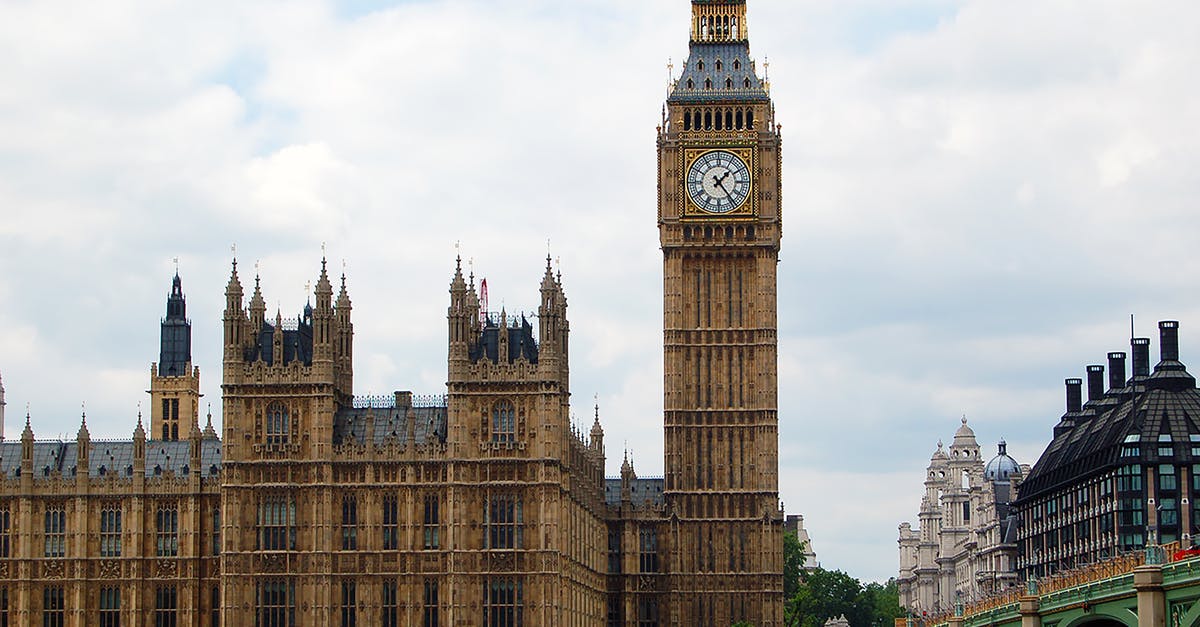 Can I leave the UK on a Colombian passport? - Clock Tower and City Hall in London