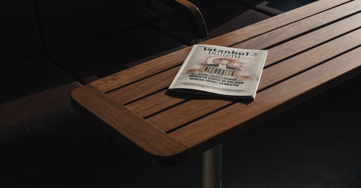 Can I read my Gmail while traveling in China? - From above of empty dark chairs and closed book about Turkey placed on wooden dark brown table