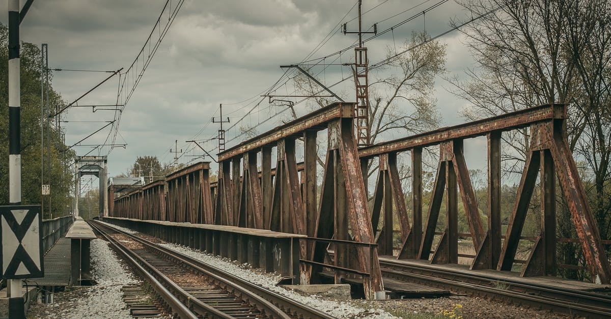 Can I search for European train connections avoiding certain stations? - Railroad Tracks Against Sky