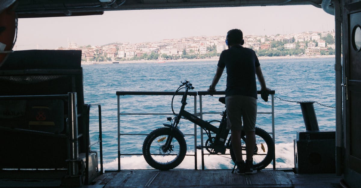 Can I take a bicycle on the ferry from Palermo (Sicily) to Genoa (Italy)? - Man Standing Beside a Bike on a Boat Deck