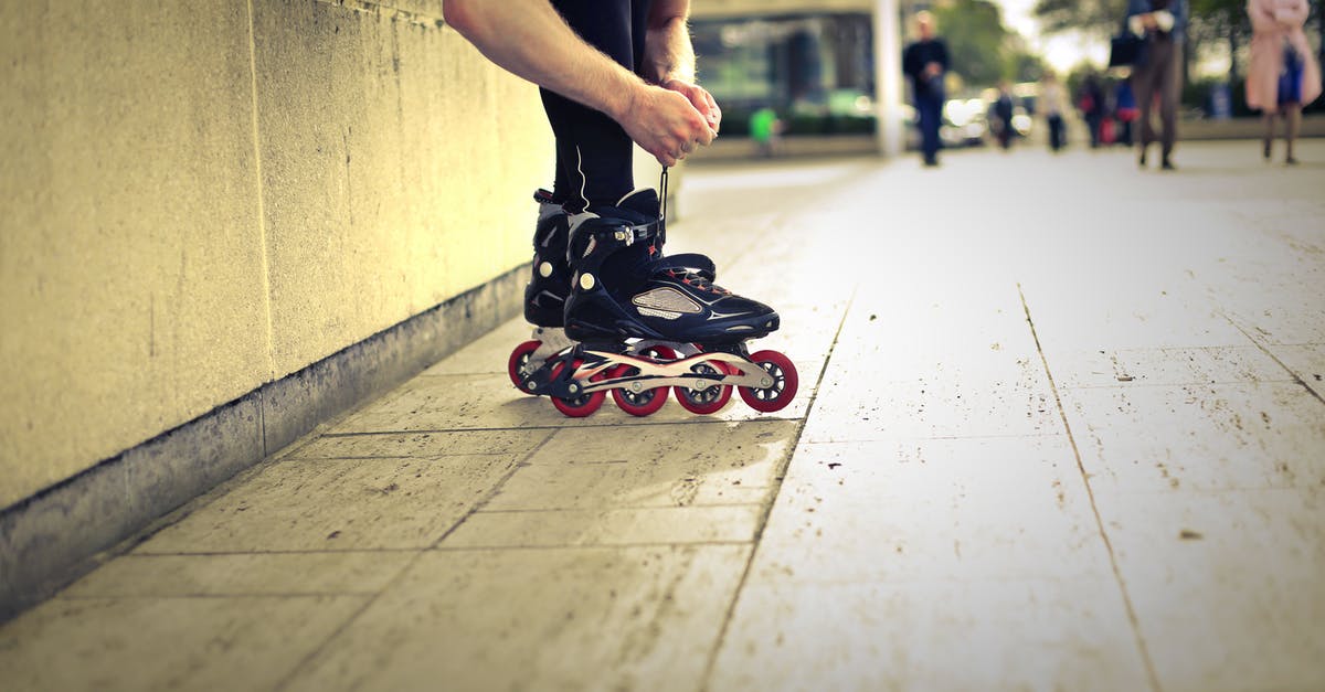 Can I take roller skates through airport security? - Person Wearing Roller Blades