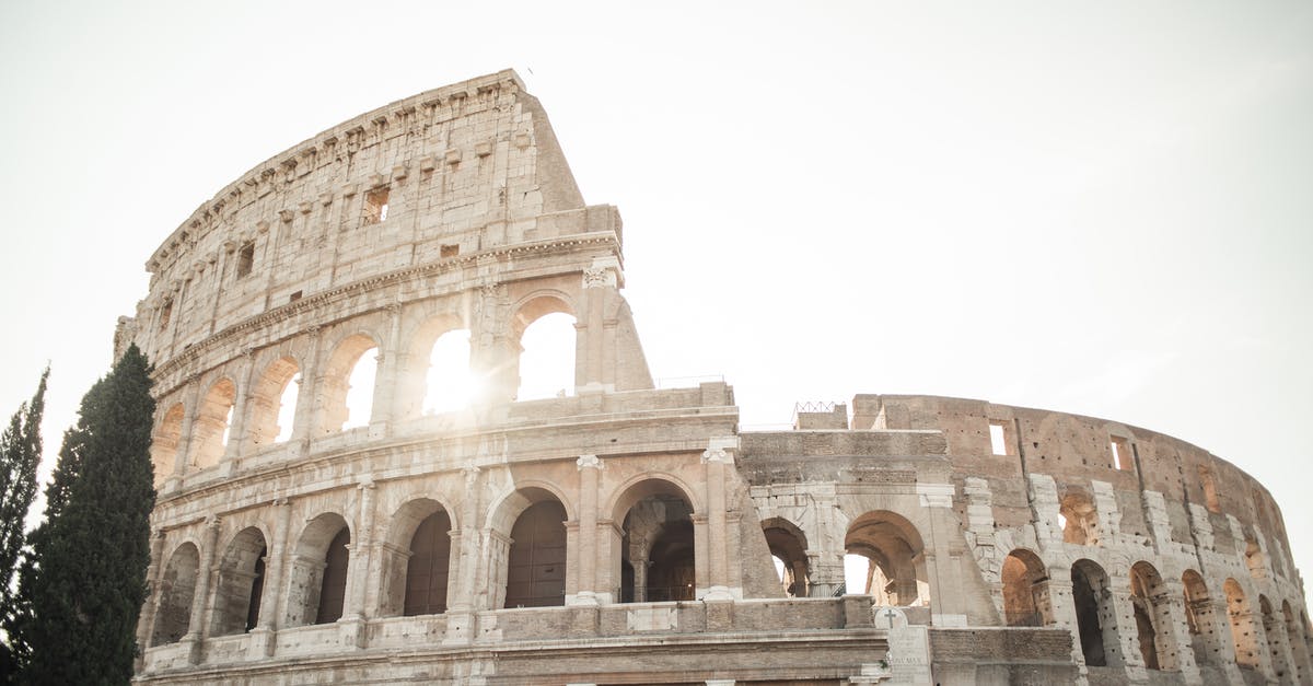 Can I travel from Rome to Amsterdam with a Schengen visa? - Magnificent ancient amphitheatre on sunny day