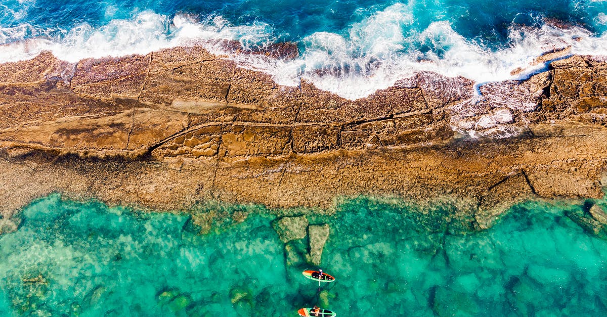 Can I travel on a stand-up paddle boarding near Tbilisi? - Aerial View of Person Paddleboarding on Sea