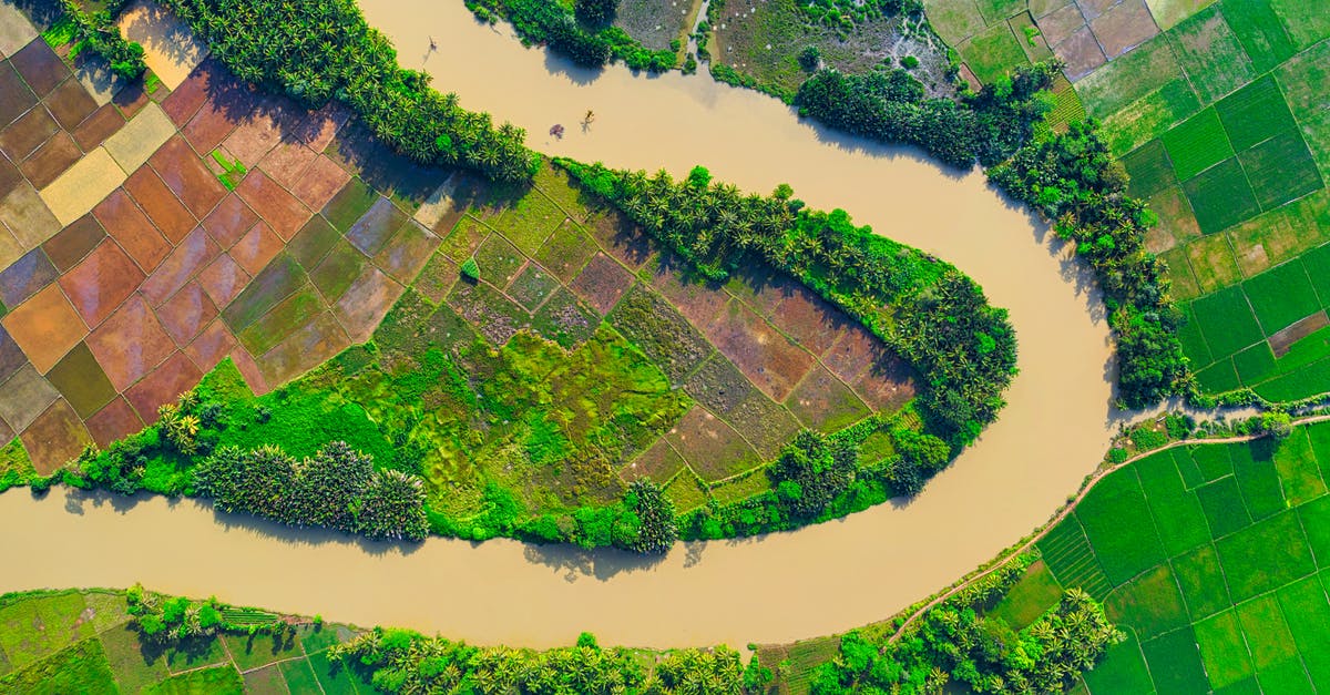 Can I travel to Burma/Myanmar over land across the border from China? - Top View Photo of River Near Farmland