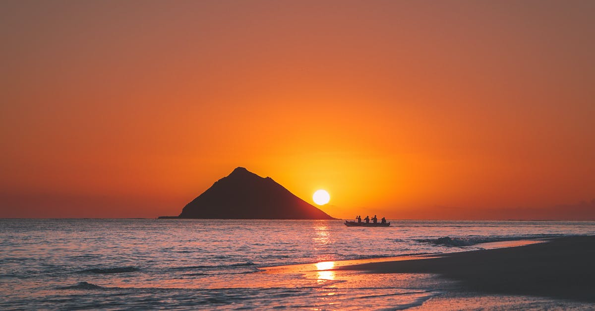 Can I travel to Hawaii while on my 90 day ESTA? - Silhouettes of Mountain and People Riding a Boat