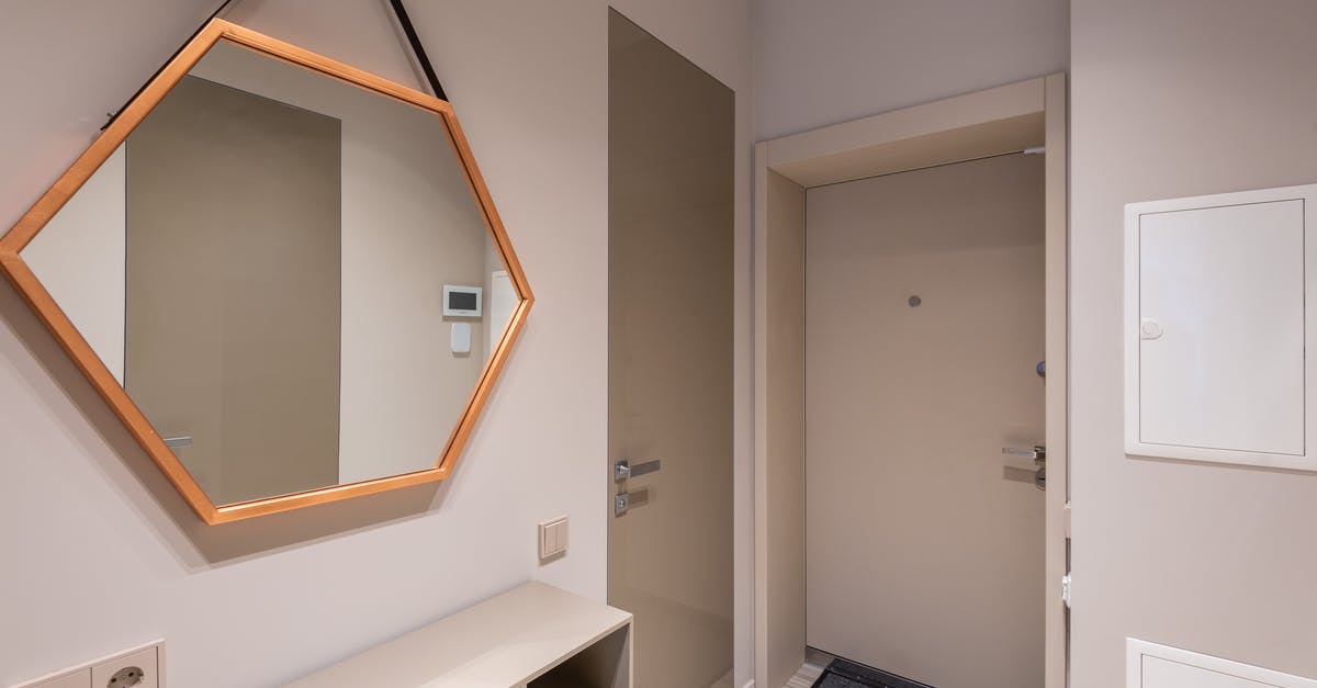 Can I use a Global Entry Kiosk on a new passport? - Modern apartment hallway with creative mirror