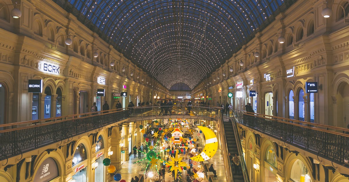 Can I work remotely while being a tourist in Russia? - People in the Mall