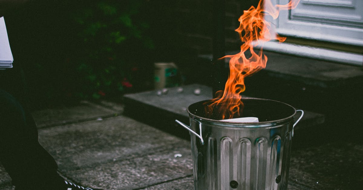 Can people smoke on their balconies in Norway? - Stainless Steel Trash Can On Fire