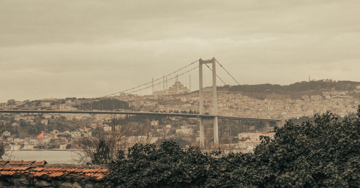 Can photographs be taken in Istanbul as of August/September 2016? - Suspension Bridge Over the River