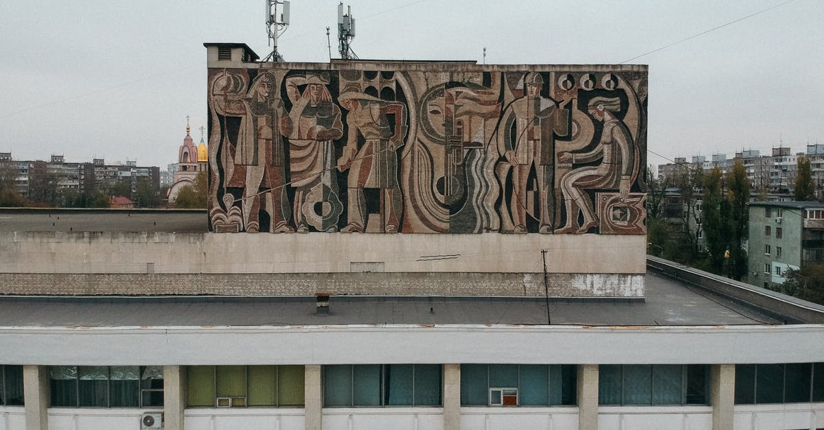 Can Polish Citizen Enter Ukraine With ID? - Mosaic Panel on a Building Roof in City 