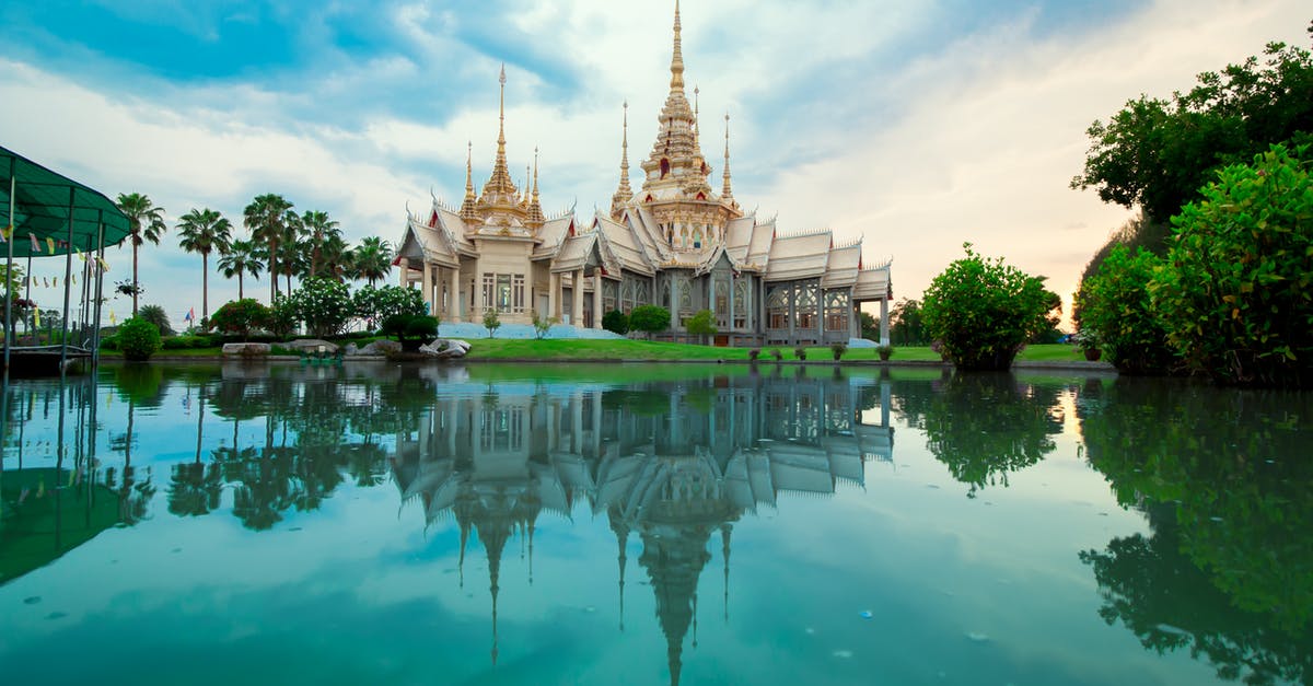 Can travellers see Buddhist temples in Saudi Arabia? - Beige Temple Reflecting on Body of Water