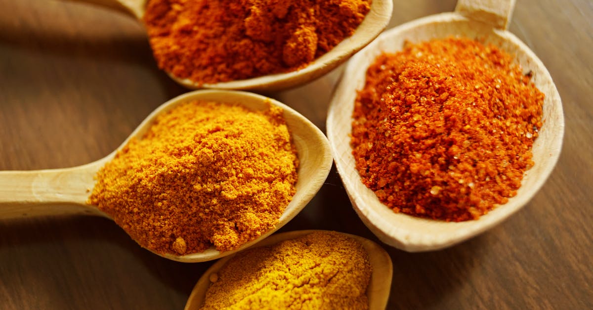 Can you bring chili powder into the US? - Four Assorted Spices On Wooden Spoons