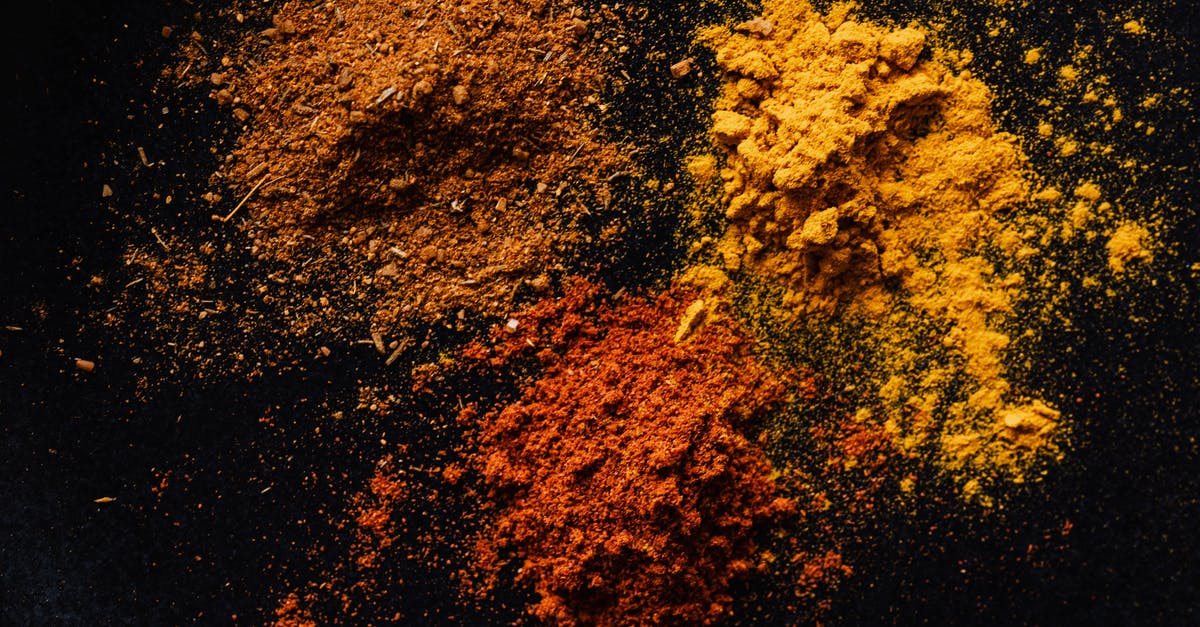 Can you bring chili powder into the US? - Assorted colorful dry powdered spices on black background