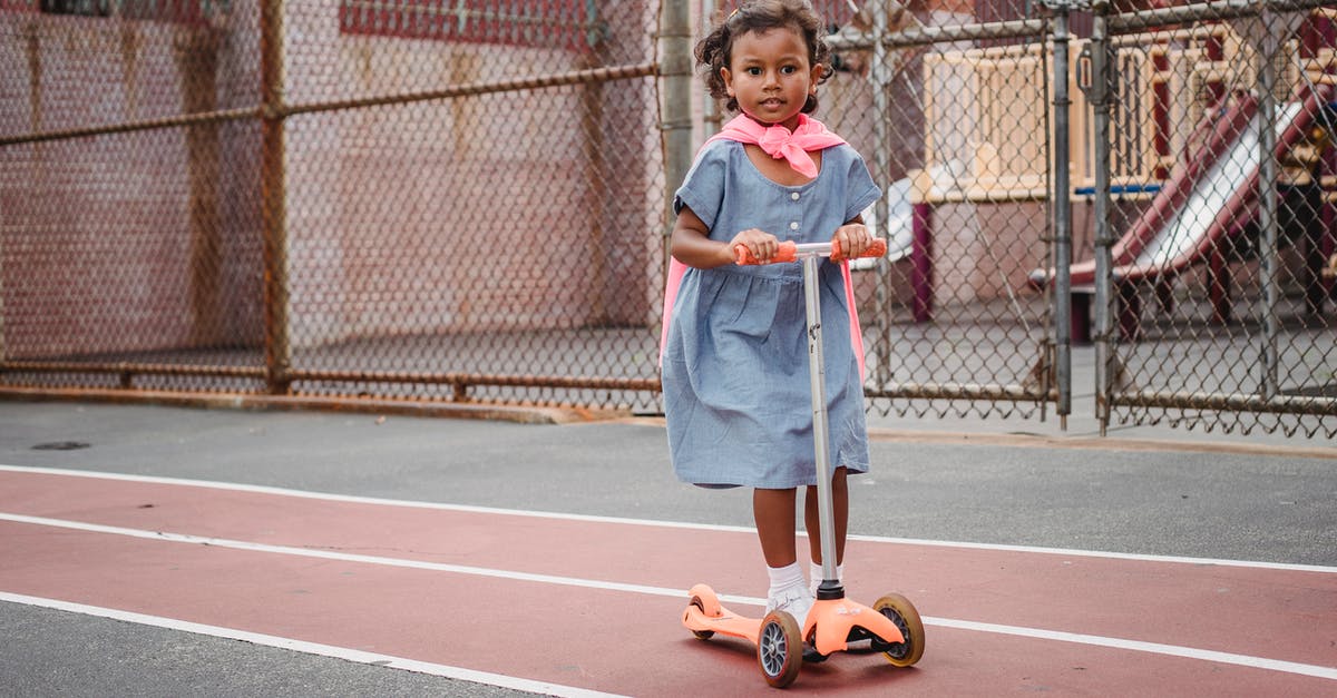 Can you bring your scooter on TER trains? - Girl in Blue Dress Standing on Basketball Court