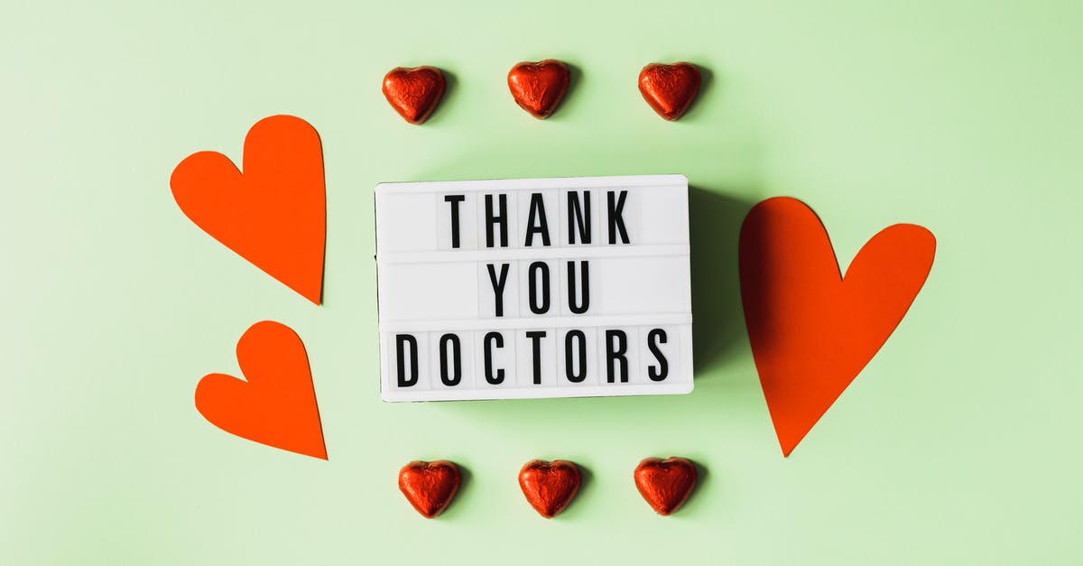 Can you change from a J1 visa to an ESTA by going to Mexico for a few weeks? [duplicate] - Top view of red heart shaped decorative elements and white retro light box with THANK YOU DOCTORS gratitude message arranged on green background