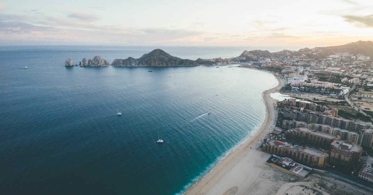 Can you hike from Cabo San Lucas to Lovers/Divorce beach? - Aerial Shot Of Body Of Water