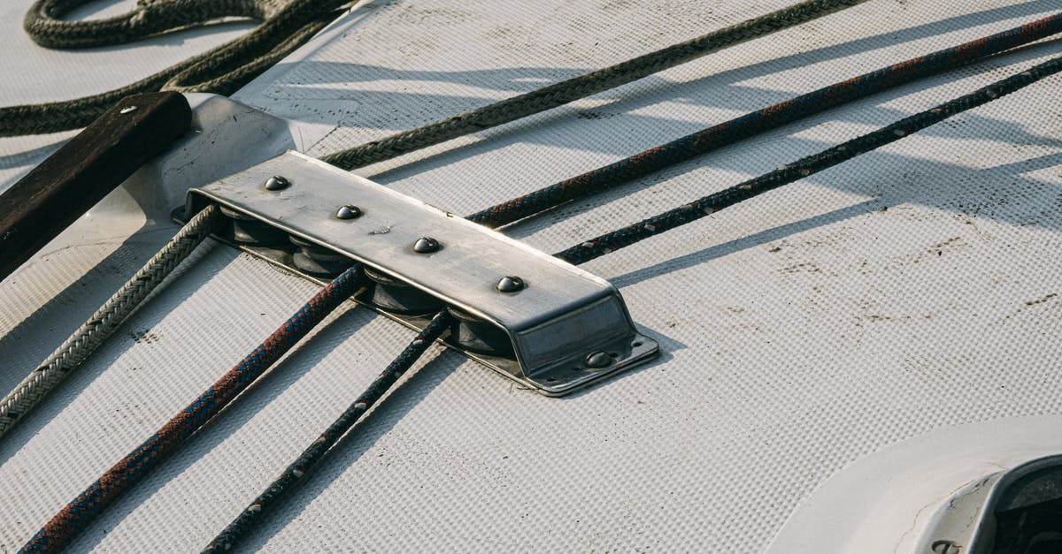 Can you land your private helicopter on Viking Line cruise ships? - Steel cables on white dock