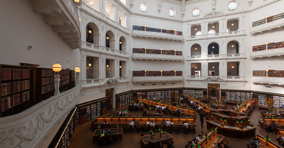 Can you study in Australia with an eVisitor visa? - Interior Design of the State Library Victoria in Melbourne