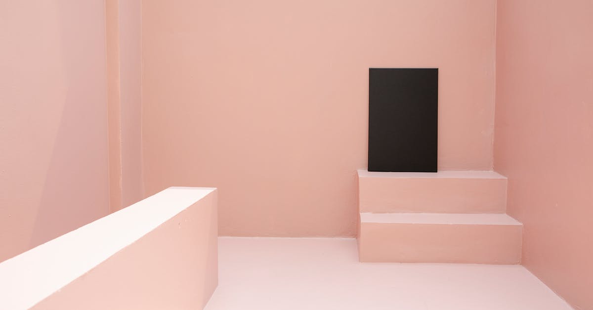 Can you use a UK paper license counterpart in New Zealand? - Black canvas placed on staircase in pink room
