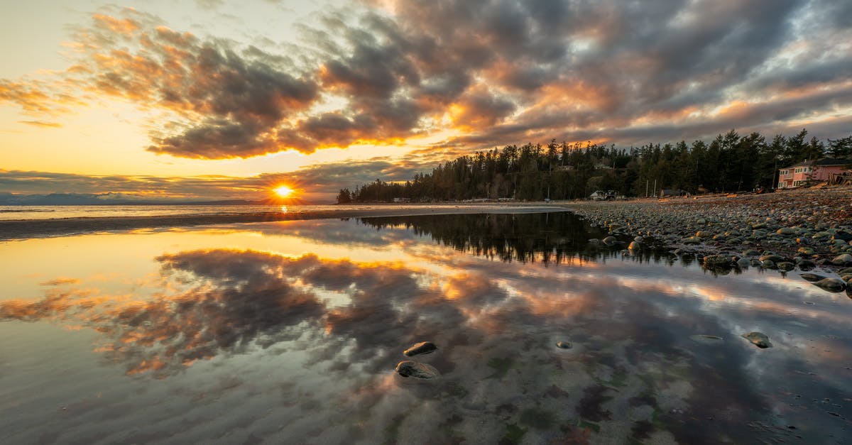 Canada: Entry by Air - Body of Water Near Green Trees during Sunset