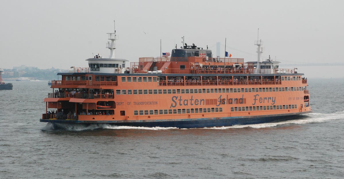 Canada immigration requirements for Alaska Cruise ship - A Staten Island Ferry Cruising with Passengers on Sea