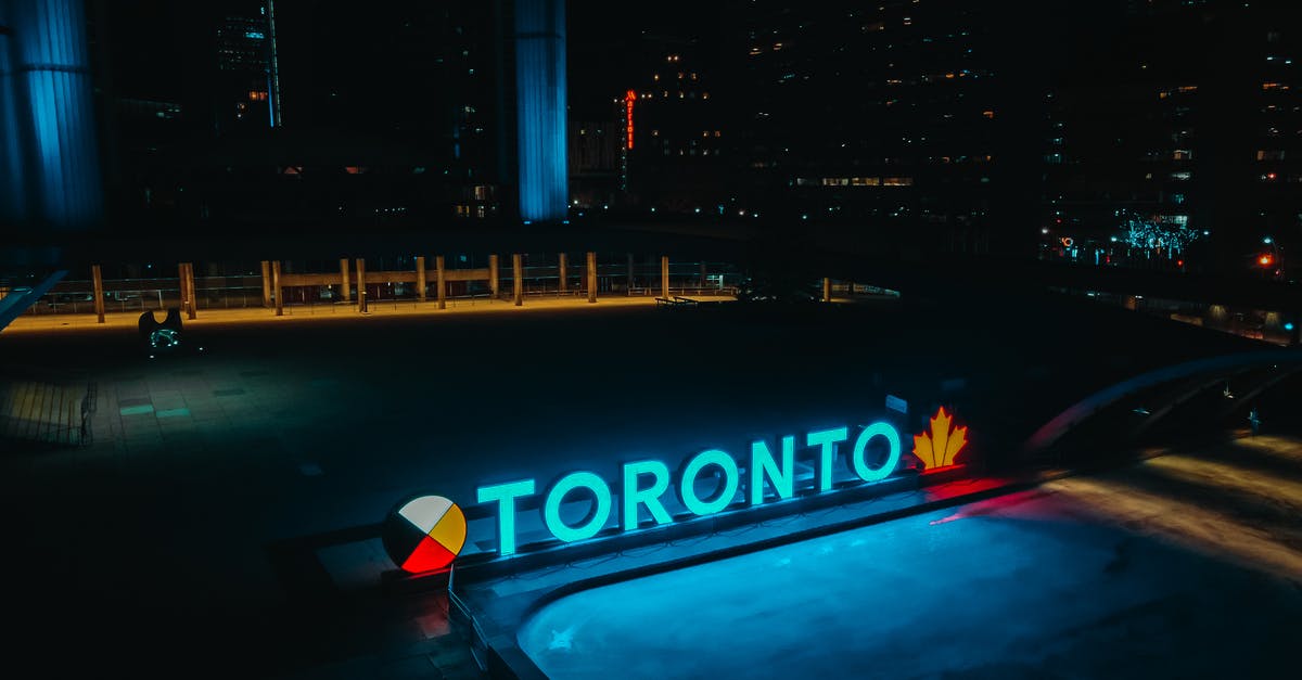 Canada Tourist vs. Business visa -  Toronto Neon Sign During Night at the City