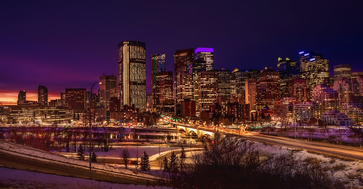 Canada Visitor Visa - VAC fees - Morning Dawn Over An Illuminated Calgary