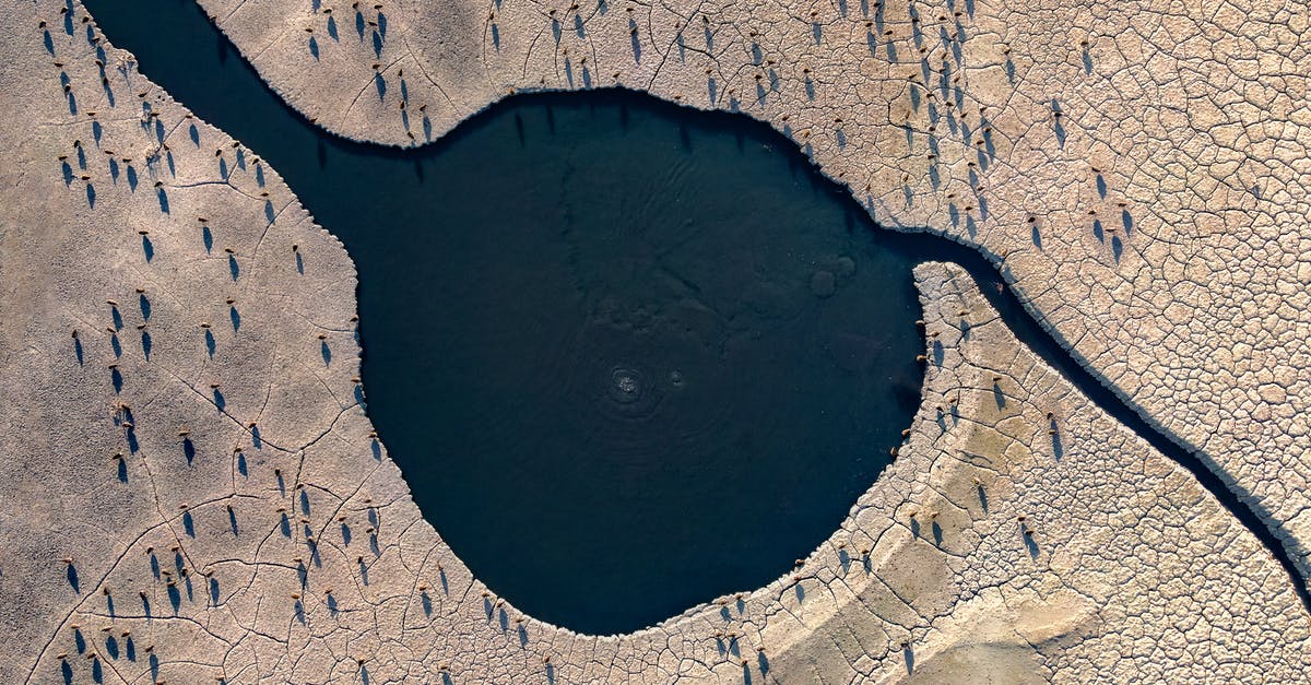 Canadian Visa by land - Aerial Footage of a Thermal Spring