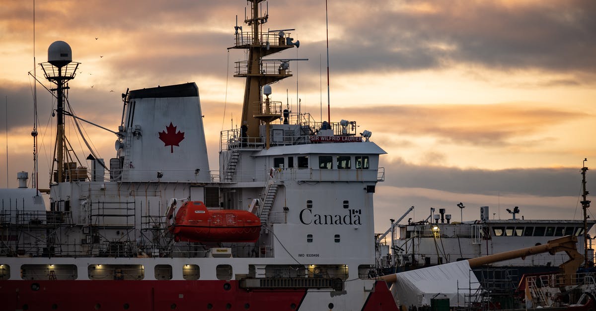 Canadian Visa stamped [closed] - Close-up of a Canadian Coast Guard Ship