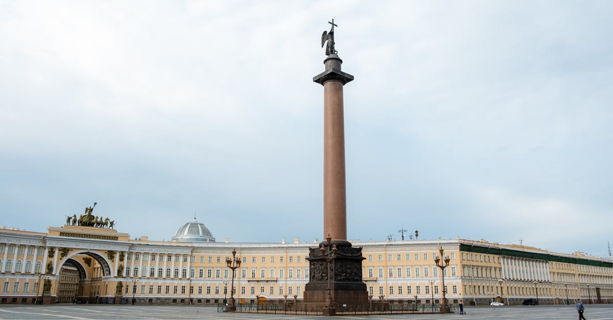 Cancelled unused Russian tourist visa - White Concrete Building Under White Sky