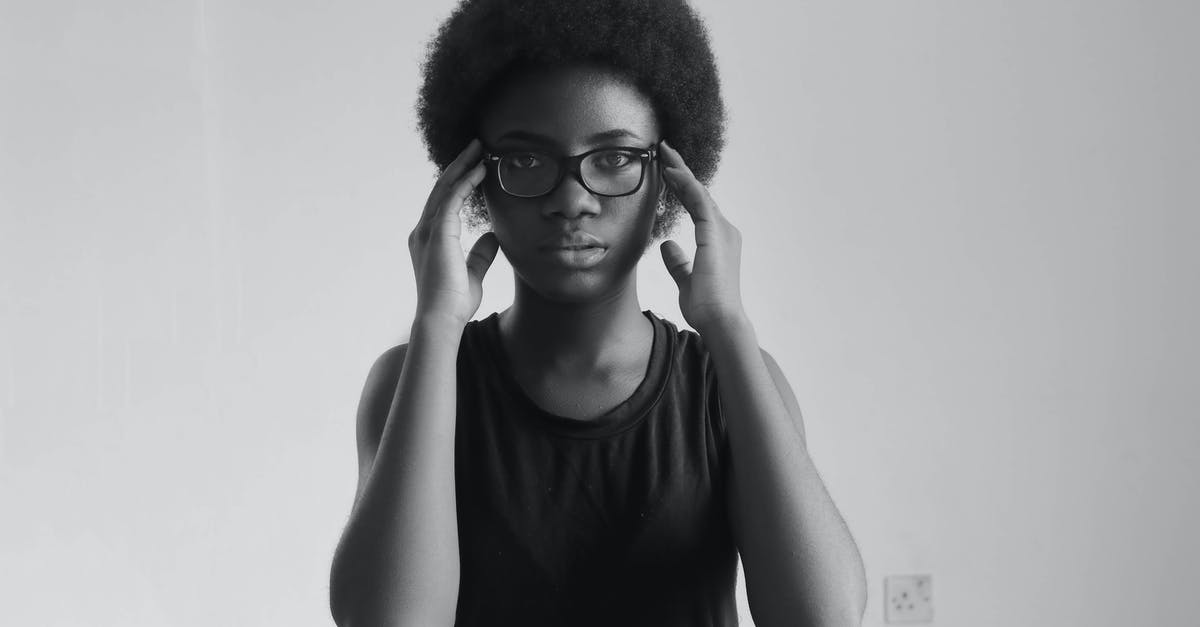 Canker sores after visiting Nigeria - Monochrome Photo Of Woman Wearing Eyeglasses