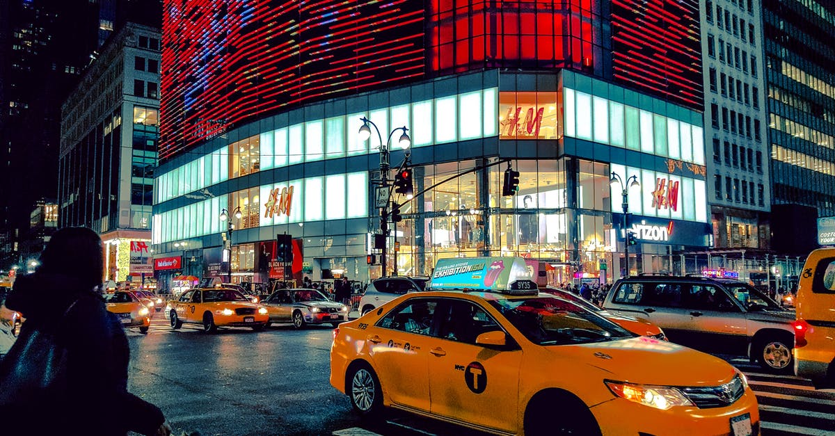 Car hire out of NYC - Time-lapse Phot Oof a Yellow Car
