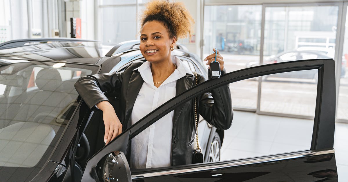 Car rental vs. buying a car for 1 month, when visiting the USA? - Woman in Black Blazer Standing Beside Black Car