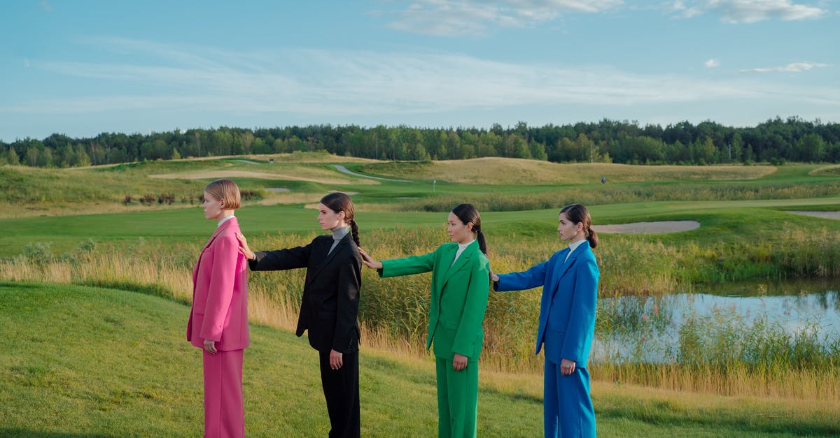 Cargo pants with military colors - Group of Women Wearing Blazers and Trousers in Different Colors